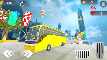 School Bus Stunt Driving: Impossible Bus Game (2) - Impossible bus driving gameplay