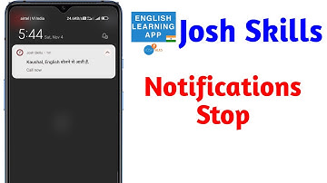 how to stop josh skills app notifications | josh english learning app notification off