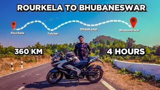 Rourkela to bhubaneswar road trip in pulsar RS 200 | Covered 360km in 4 hours