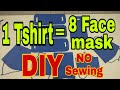 DIY Face mask No Sewing Machine from T shirt Digital Printing Screen Printing - SirTon Prints