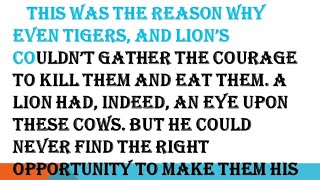Practice English with Reading | The Cows & The Lion | Pocket Stories..