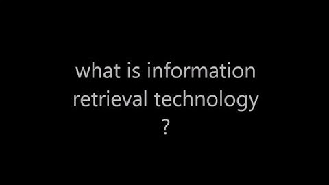 Information Retrieval Technology