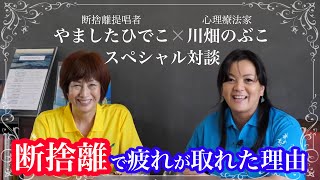 【断捨離】断捨離で疲れが取れた理由とはやましたひでこ×川畑のぶこ  スペシャル対談を特別公開