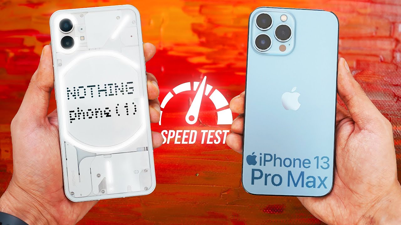 Nothing Phone 1 vs iPhone 13 Pro Max - Speed Test (WOW) - YouTube