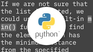 From list of integers, get number closest to a given value