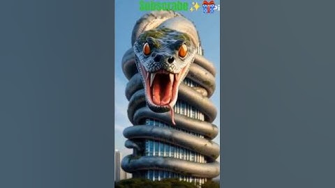 Large python attacks building👀🔥🔥#ai#funny#viral#amazing#shorat