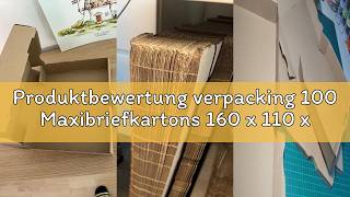 Produktbewertung verpacking 100 Maxibriefkartons 160 x 110 x 50 mm Weiß MB-1 [Größe und Farbe wählba