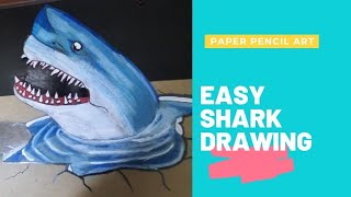 How To Draw 3D Shark Step By Step