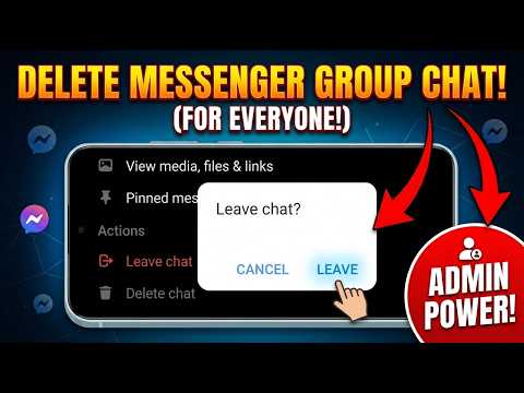 Delete Messenger Group Chat as Admin in 2026 – Step-by-Step