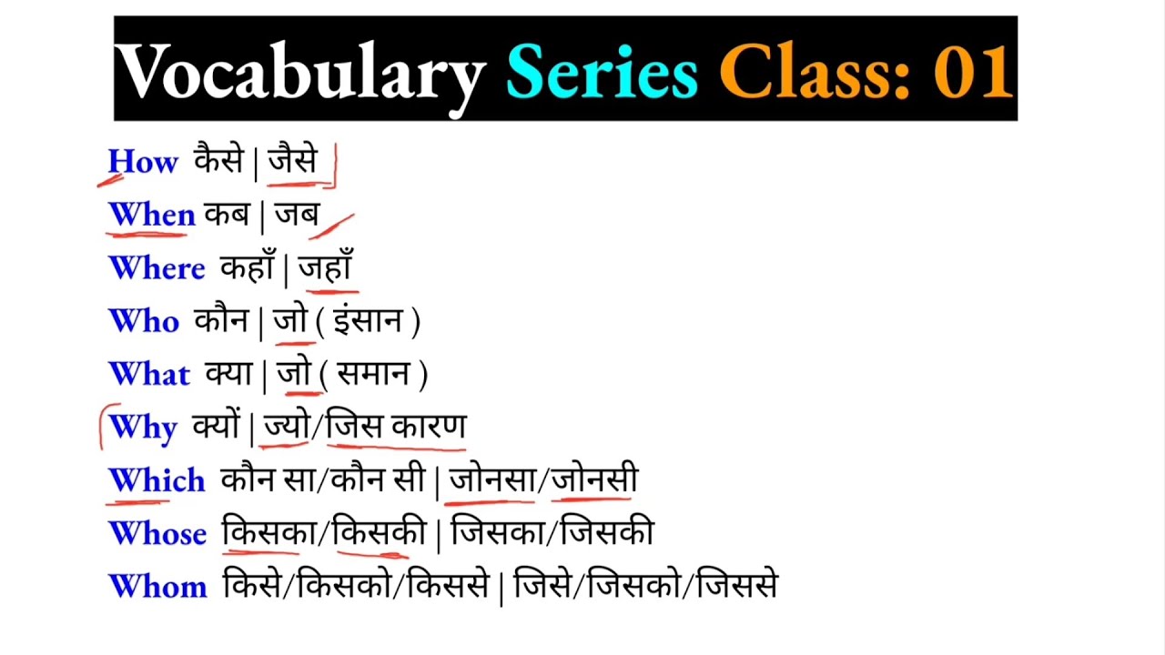 Class - 1 || 5000 Daily Use English Words || Daily Use English ...