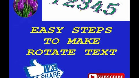 Rotate Text in Microsoft Word - vertical, angled & flipped(CEC)