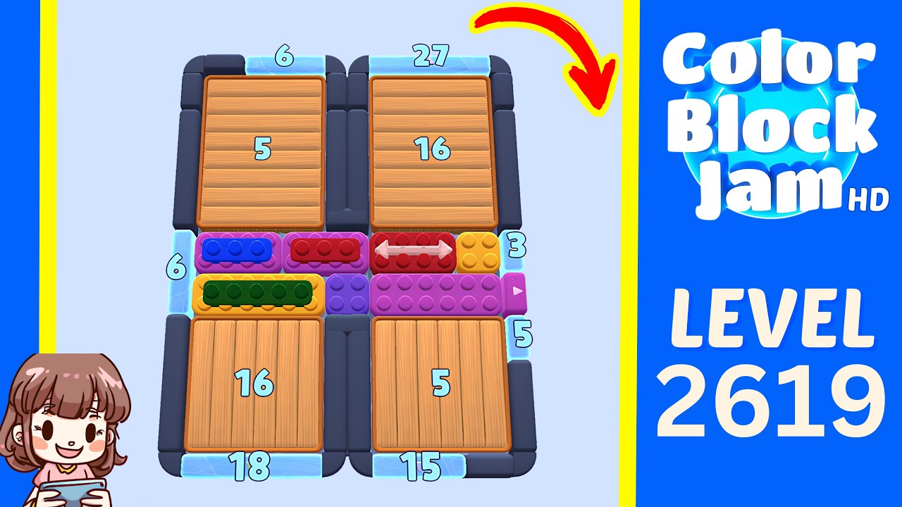Color Block Jam Level 1687 (2619) Solution Walkthrough - YouTube