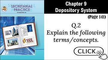 SYJC-SP, Digital Guide, Chapter 9 - Depository System, Page 141, Question 2