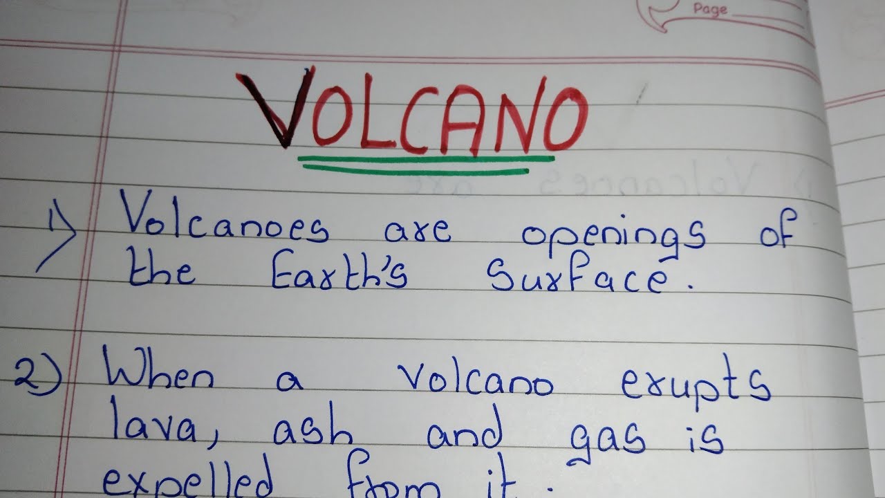 how to end a volcano essay