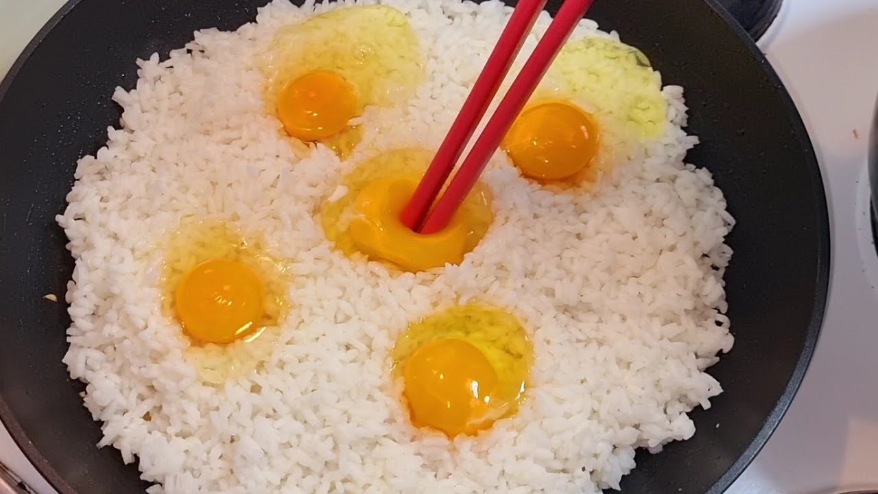 Mix the Rice with the Egg 😮After today,you will always want to cook rice that! easy and tasty