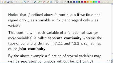 Lecture 14a: Math. Analysis - Sequence definition of continuity