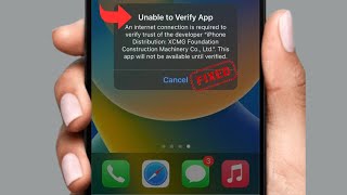 Unable to verify app an internet connection is required iPhone ios 17 ' Unable to verify app Scarlet