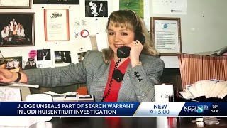 Judge unseals part of search warrant in Jodi Huisentruit investigation