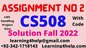 cs508 assignment no 2 solution fall 2022 cs508 assignment 2 solution 2023 cs508 assignment no 2 2023