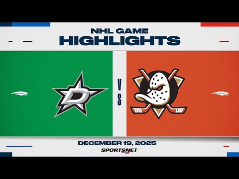 NHL Highlights | Stars vs. Ducks - December 19, 2025