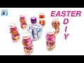 DIY handicraft Easter decorations from plastic bottles