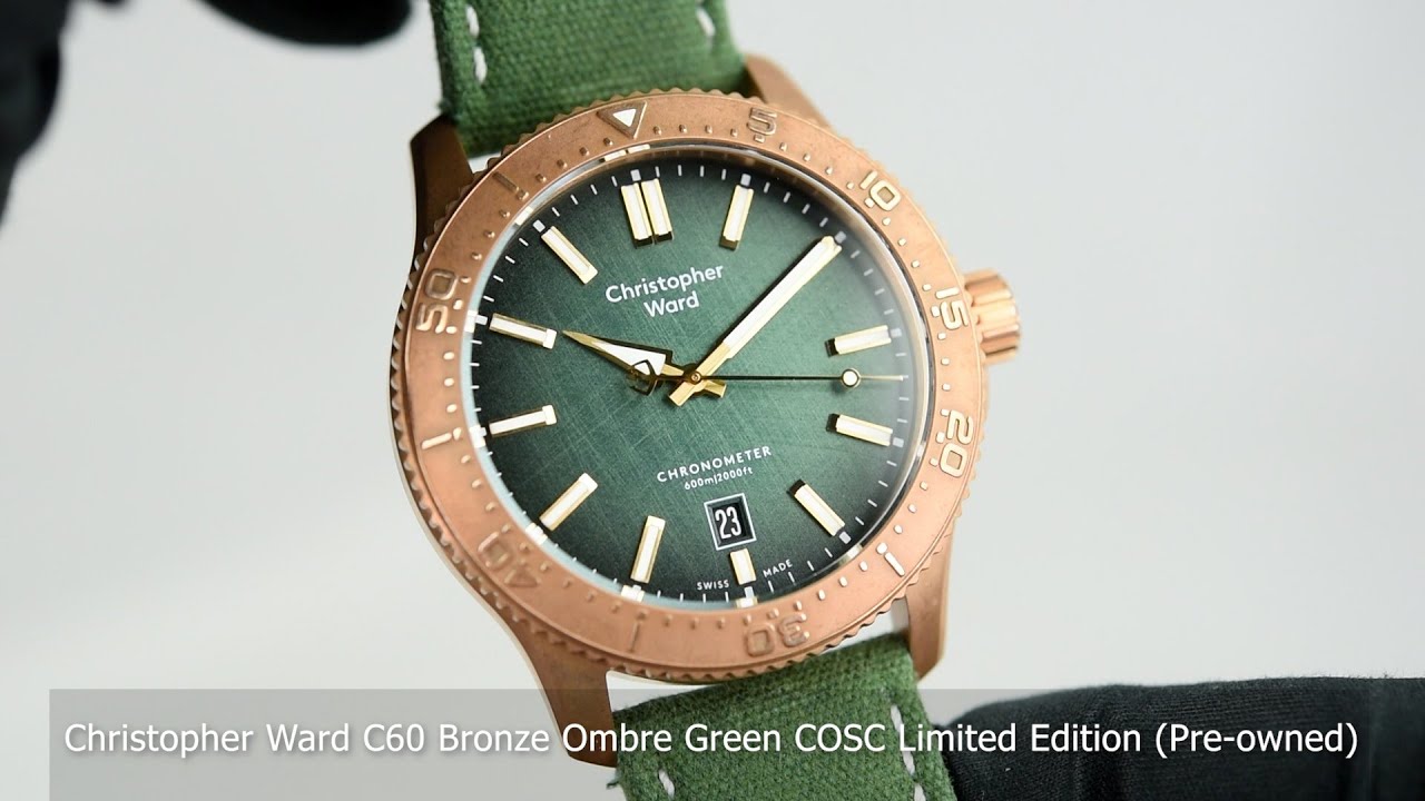 Christopher Ward C60 Bronze Ombre Green COSC Limited Edition (Pre