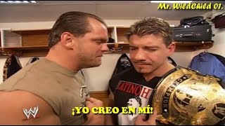 Eddie Guerrero motiva a Chris Benoit. (Subtitulado en Español.)