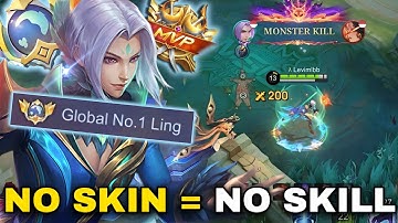 LING NO SKIN FASTHAND GAMEPLAY HARD CARRY DARKSYSTEM TEAM VS FULL COUNTER ENEMY (INTENSE MATCH)!!