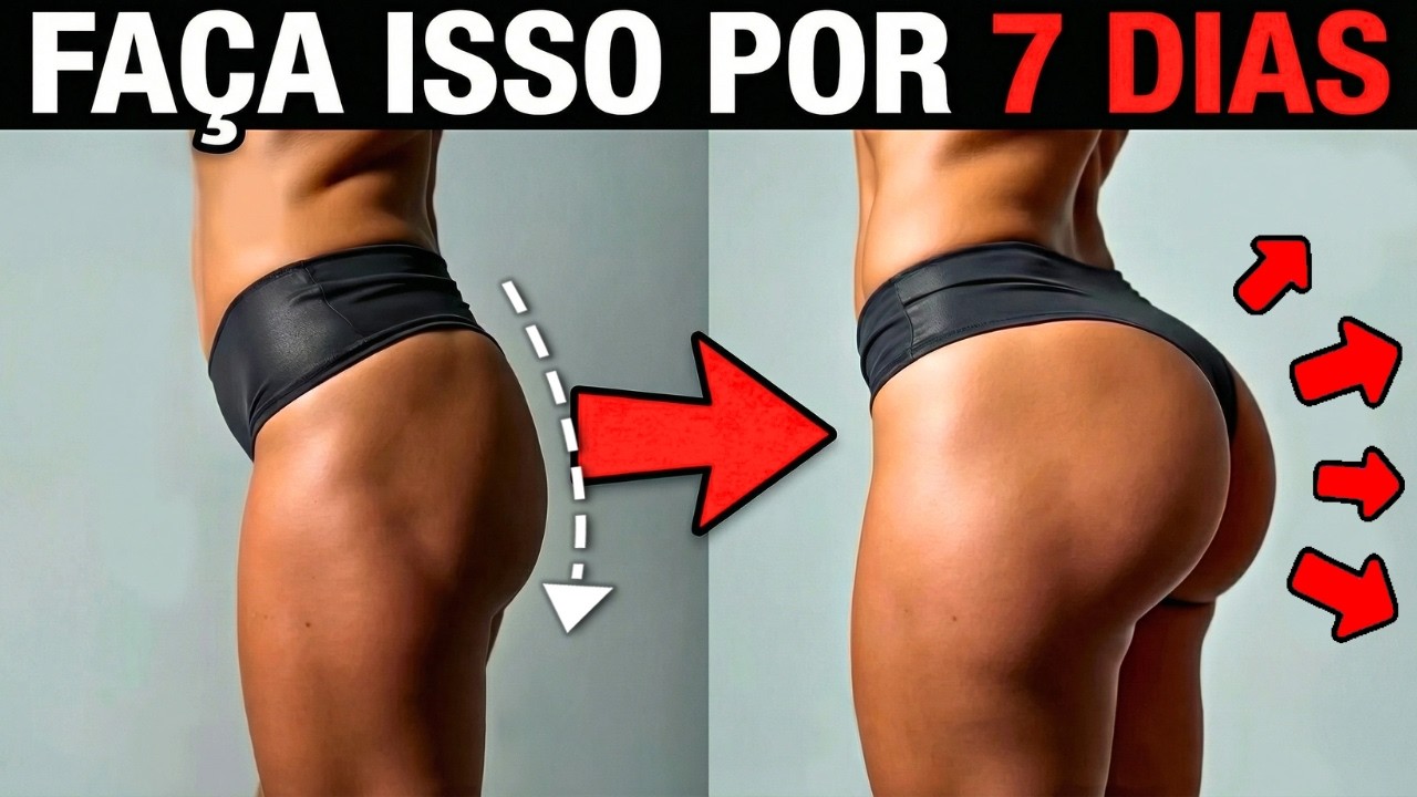 7 DIAS | 9 Exercícios Para GLÚTEOS GRANDES em Casa! 🍑 (Simples e Eficiente)