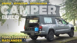 Check out this clean, simple & comfortable camper build