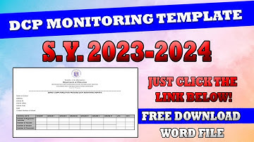 DEPED COMPUTERIZATION PROGRAM (DCP) MONITORING REPORT I TEMPLATE
