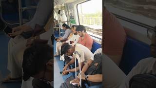 Metro prank 😂 !! public  prank bluetooth connect with random one #funny #viral #shorts #prank