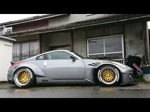 いつものZ33がとうとうロケバニフルキットに！ - YouTube