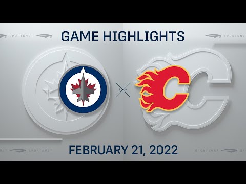 NHL Highlights | Jets vs. Flames - Feb. 21, 2022