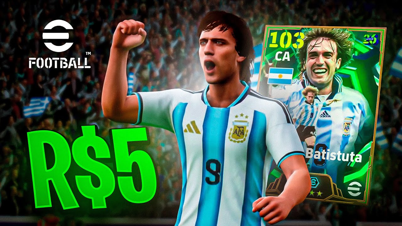 BATISTUTA DE 5 REAIS, eu não sei o que dizer no Efootball Mobile