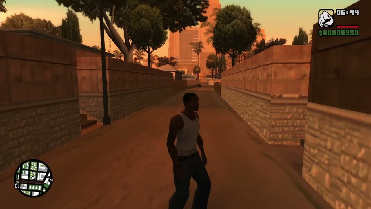 Download PS2 graphics on PC for GTA San Andreas