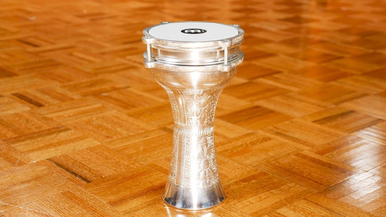 Darbuka Meinl HE-111 En Aluminium - Tambour à Main 14.92cm Avec Clé D'Accordage