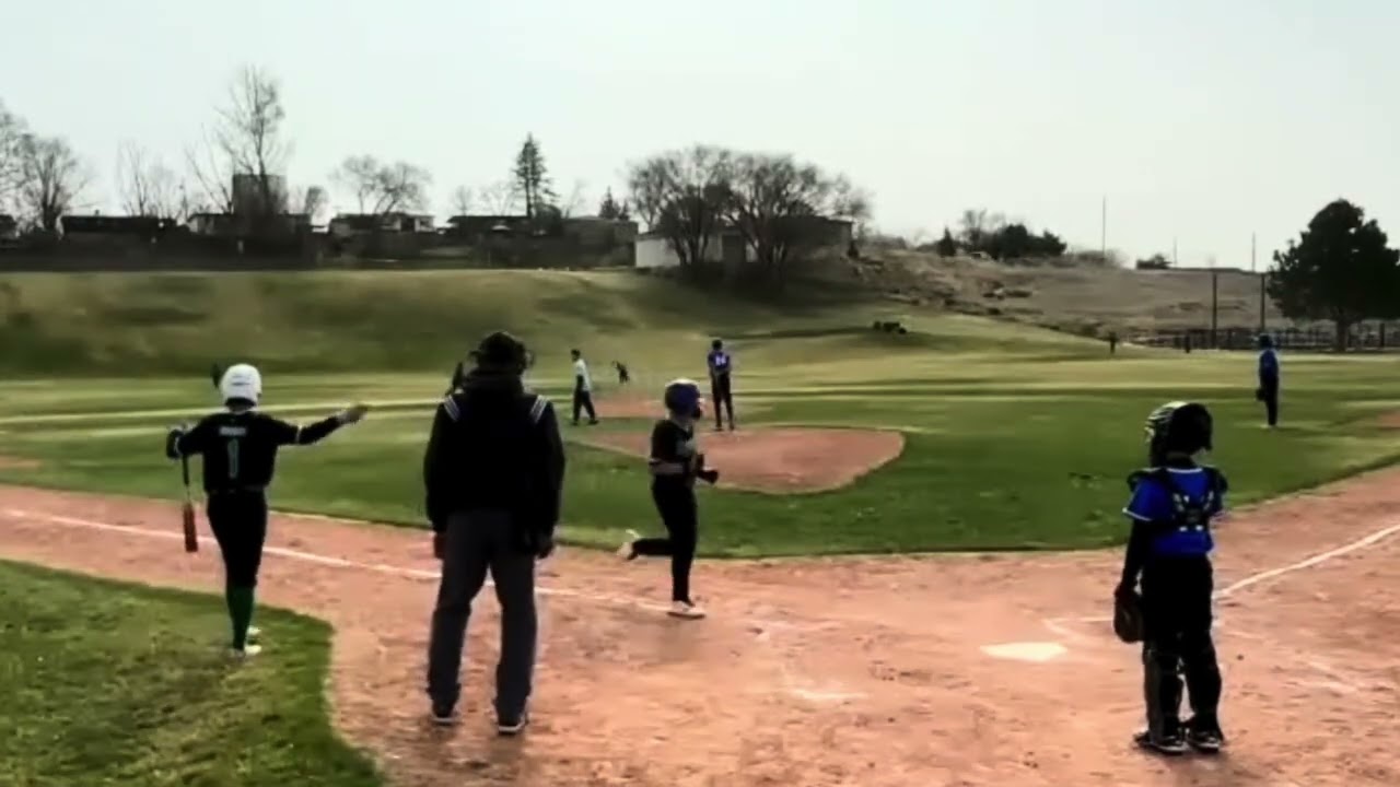 Tre Gutierrez Hitting a Home Run Bomb Up the Hill 