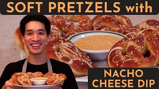 The BEST Homemade Soft Pretzel with Nacho Cheese Dip Recipe - EASY & SIMPLE | Danlicious Food