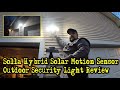 SOLLA 2,000 Lumen Hybrid Solar Motion Sensor Security Outdoor Light