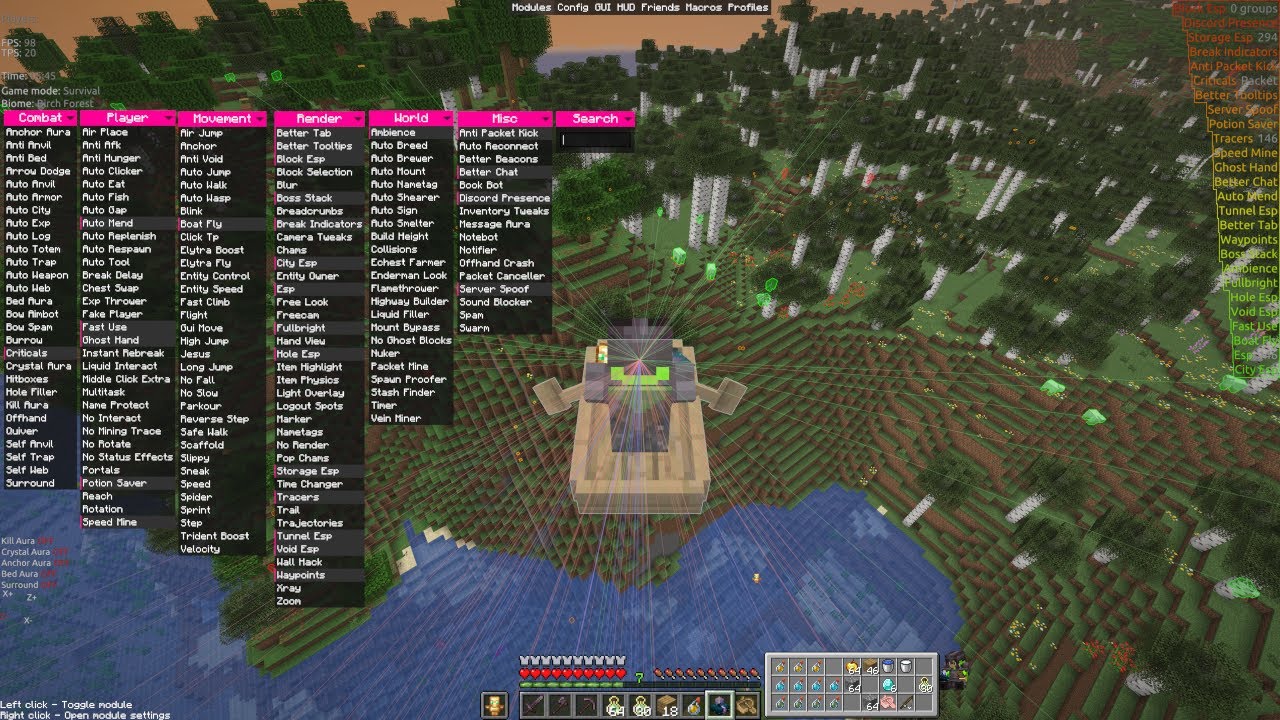 Free Hacked Client für Minecraft installieren