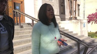 Anita Williams reacts to Johnathan Robinson guilty plea