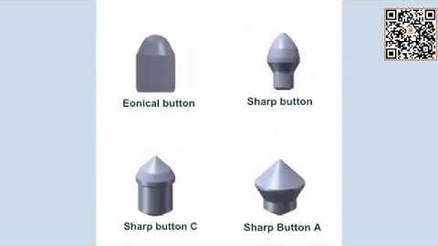 tungsten carbide buttons for mining  drill bit which is the yellow bit in the video Part 1