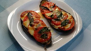 Berenjenas al horno con tomate y mozzarella 🍆🍆🍅🍅🧀🧀. Toma Recetas!