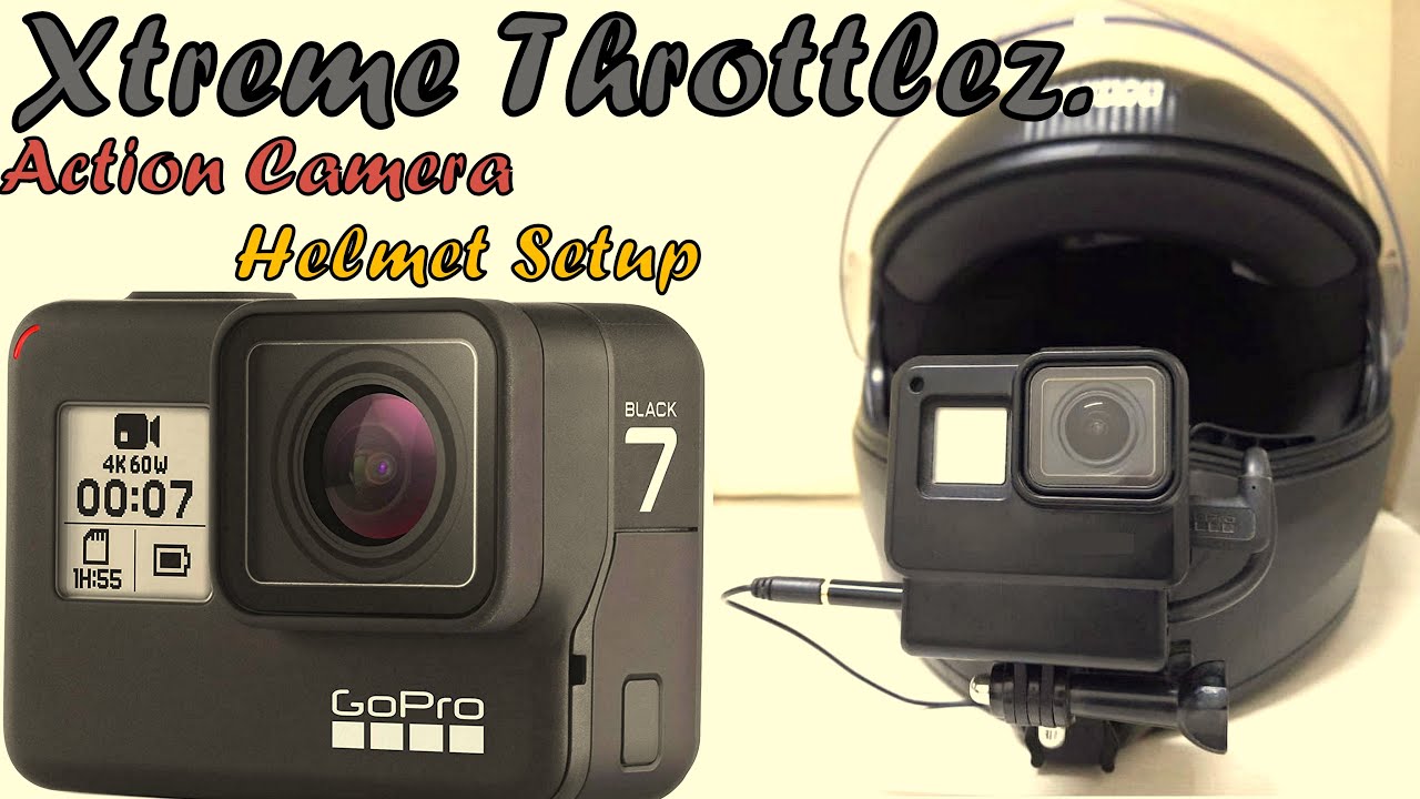 How to Install Action Camera on Helmet / Moto Vlogging Setup / Chin
