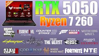 ASUS TUF A16 RTX 5050 + Ryzen 7 260 – Worth Buying (18 Games Tested)