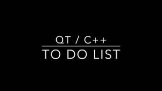 Qt / C++ Drag Drop ( To Do List app )