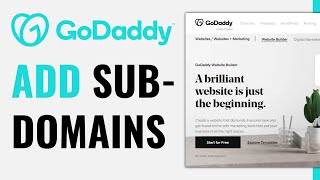 how to add a subdomain in godaddy - full guide (2024)