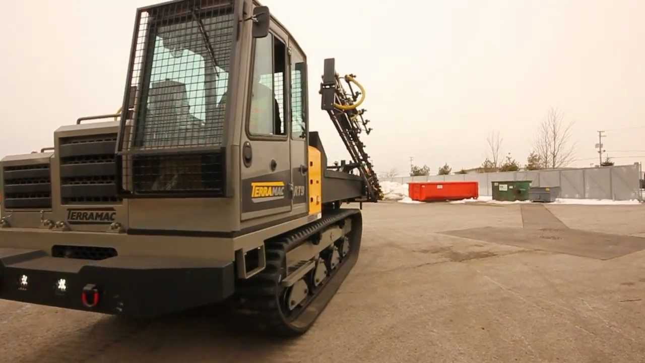 Terramac RT9 Crawler Carrier /// Precision Spray Boom - YouTube