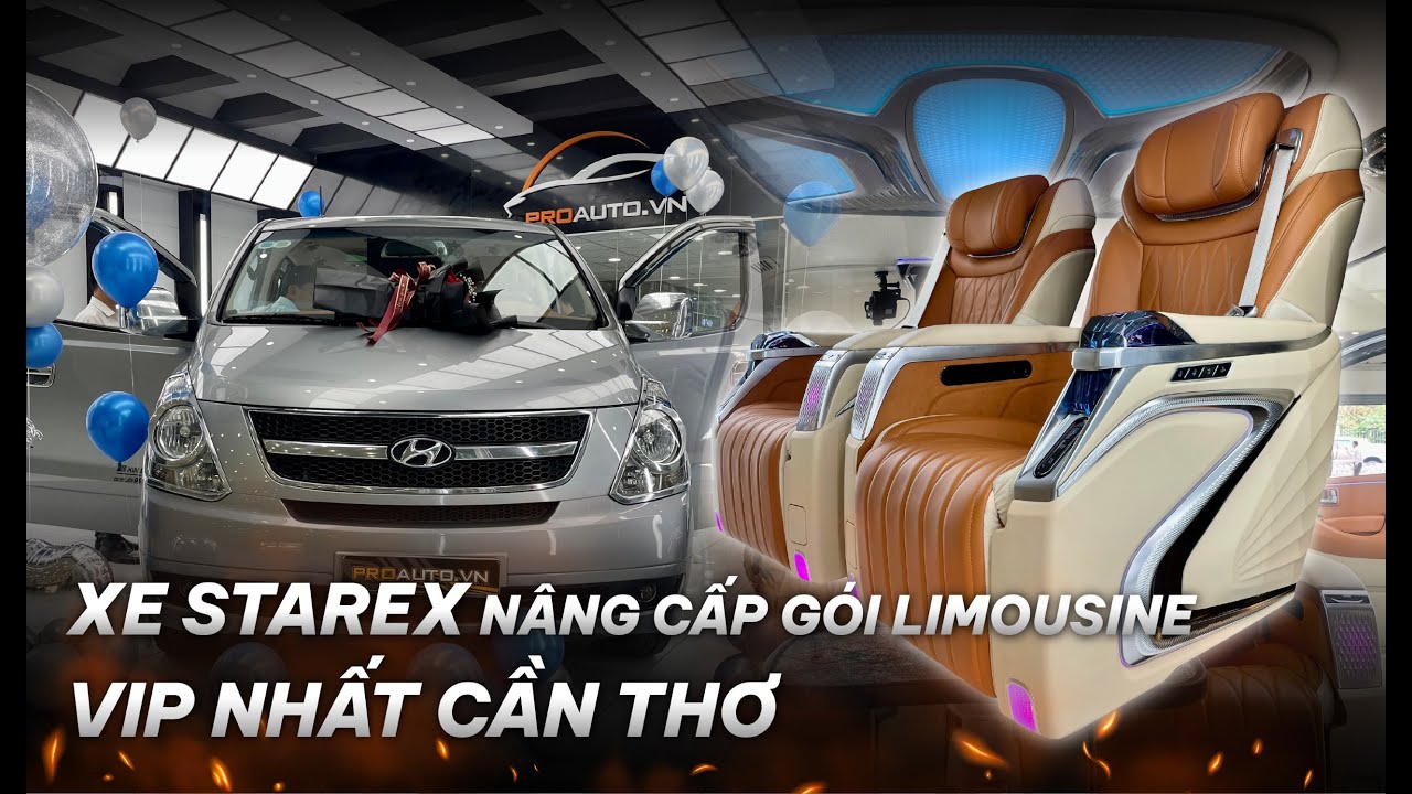 Nâng cấp nội thất ô tô: Hyundai Starex nâng cấp limousine ĐẸP - ĐỘC nhất Cần Thơ